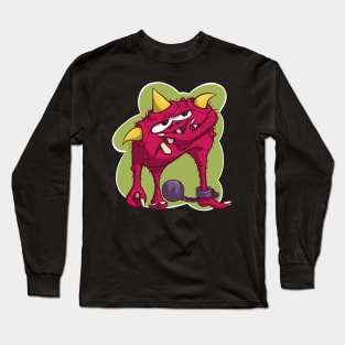 Monster with ball and chain Long Sleeve T-Shirt